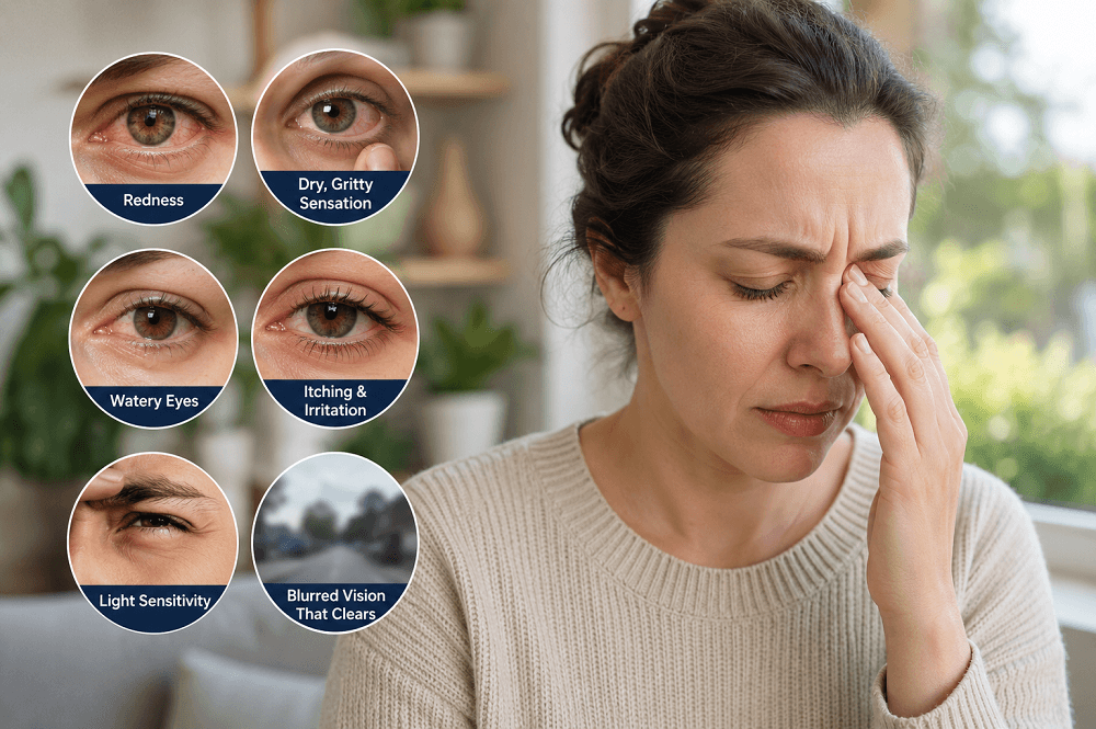 Dry, Gritty and Itchy Eyes Common Symptoms, Causes and Relief