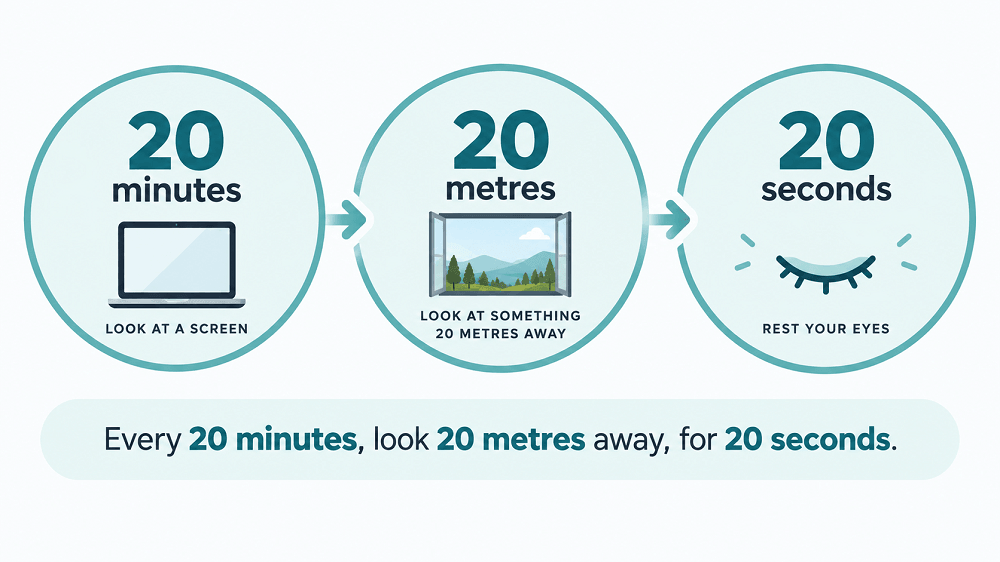The 20-20-20 rule for reducing digital eye strain-img