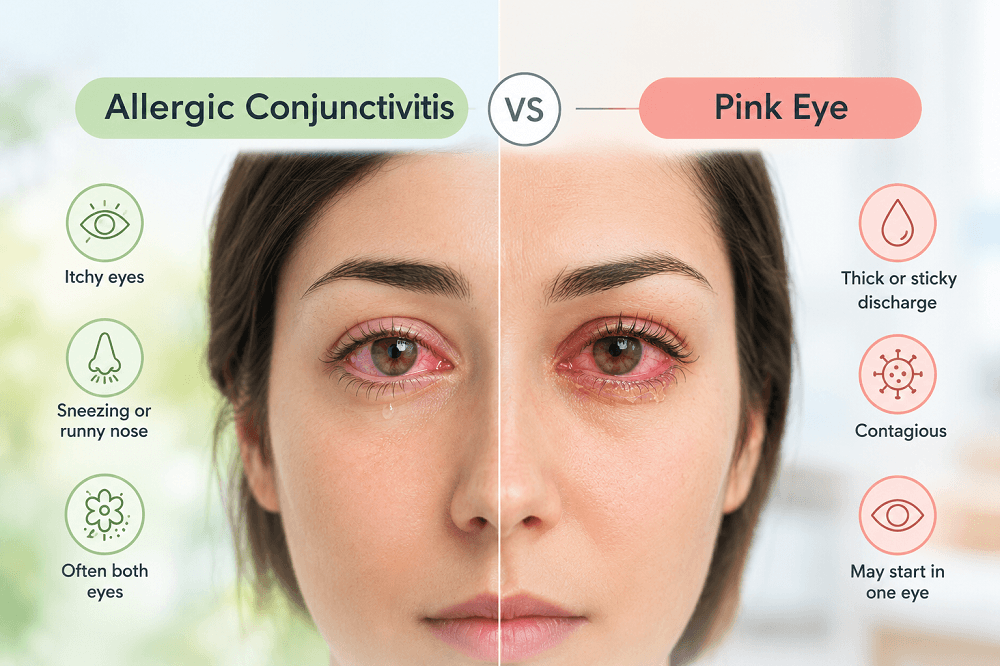 Allergic Conjunctivitis vs Pink Eye